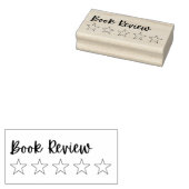 5 Sterren Boek Review Stamp | Leesjournaal stempel (Gestempeld)