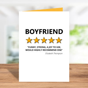 5 Sterren Boyfriend Funny Valentijnsdag Feestdagen Kaart