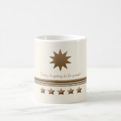 5-sterren geborsteld goud en crème-Mok Koffiemok (Center)