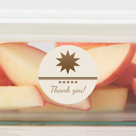 5 sterren geborsteld goud professionele labels (Aangebracht)