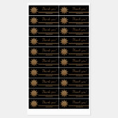 5 sterren Gold Text Black Hartelijk dank voor wate Labels (Vel)