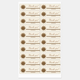 5 sterren gouden tekst dank je wel waterdichte lab labels