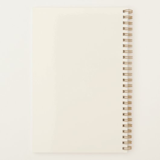 5 sterren in geborsteld goud & Cream Professional Planner (Achterkant)