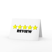 5-sterren Review Wenskaart