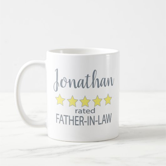 5-sterren schoonvader koffiemok (Links)