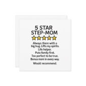 5 sterren stiefmoeder  kaart (Voorkant / Achterkant in situ)