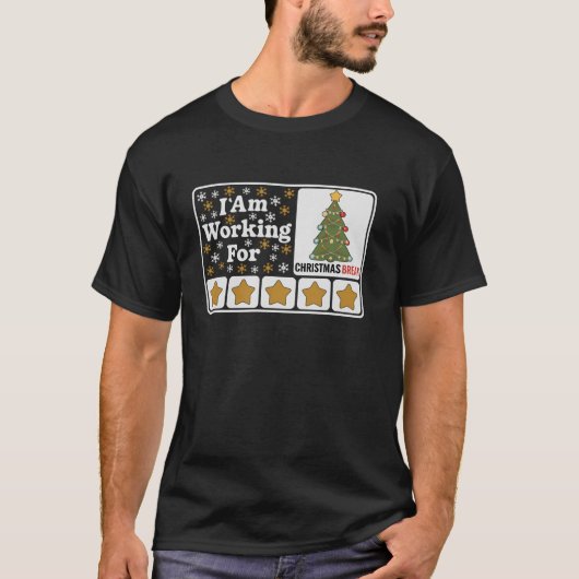 5 sterren Xmas tree T-shirt (Voorkant)