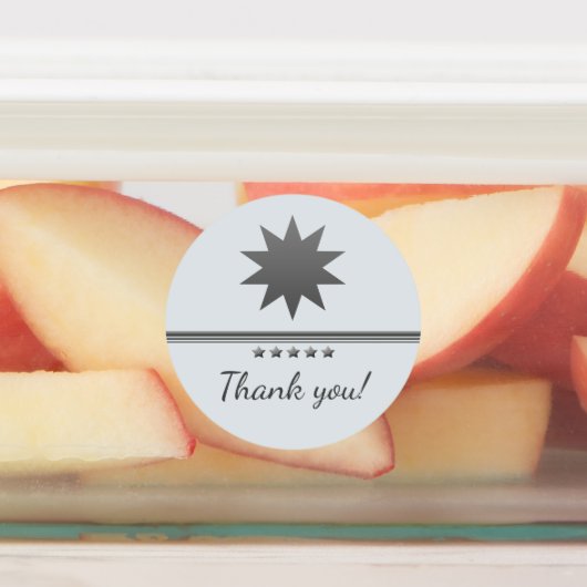 5 sterren zilveren tekst professionele labels (Aangebracht)