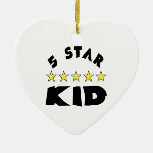 5-sterrenkind keramisch ornament