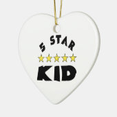 5-sterrenkind keramisch ornament (Links)