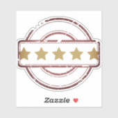 5-sterrenrating gecertificeerde Sticker (Vel)