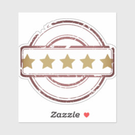 5-sterrenrating gecertificeerde Sticker