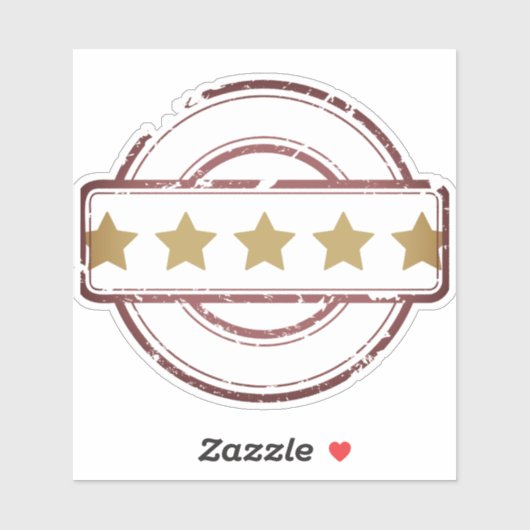 5-sterrenrating gecertificeerde Sticker (Vel)