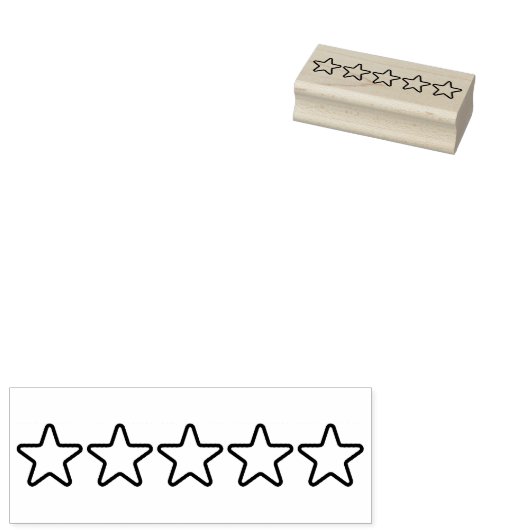 5-sterrenrating rubberstempel (Gestempeld)