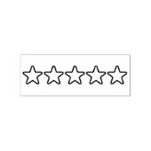 5-sterrenrating rubberstempel (Afrduk)