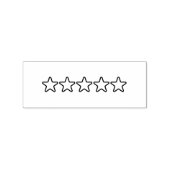 5-sterrenrating rubberstempel (Afrduk)