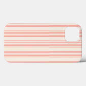 5-streepjespatroon koraal en beige Case-Mate iPhone case (Achterkant (horizontaal))