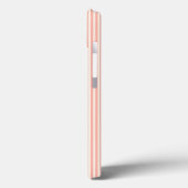 5-streepjespatroon koraal en beige Case-Mate iPhone case (Achterkant / Links)