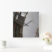 5 String Banjo Wall Clock Vierkante Klok (Huis)