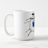 5-stuks trommelkit - blauw - koffie-Mok - drumset Koffiemok (Links)