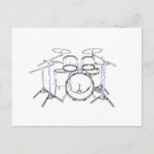 5-stuks trommelkit: markeringstekening: briefkaart (Voorkant)
