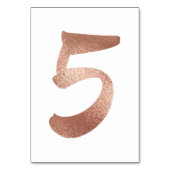 5 Tabel Aantal White Metallic roze roze roze rozen Kaart (Achterkant)