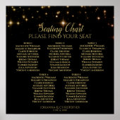 5 Tabel vormend reservekaart voor bruiloft Poster (Voorkant)