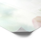 5 Tafelroze rozen weduwenkaart Poster (Hoek)