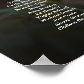 5 tafels elegante foto bruiloft zitgrafiek poster (Hoek)