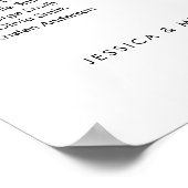 5 Tafels Modern Onze favoriete Mensen Zitgrafiek Poster (Hoek)