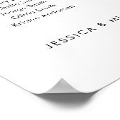 5 Tafels Onze favoriete Mensen Zitschema Plan Poster (Hoek)