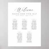 5 Tafels Welkom Zitplaatskaart Poster (Voorkant)