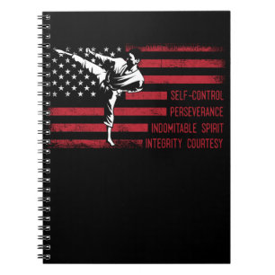 5 Tenets American Taekwondo Fighting Notitieboek