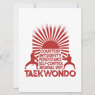 5 Tenets van Taekwondo Aankondiging