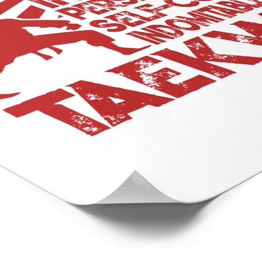 5 Tenets van Taekwondo Poster (Hoek)