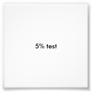 5 %-test foto afdruk
