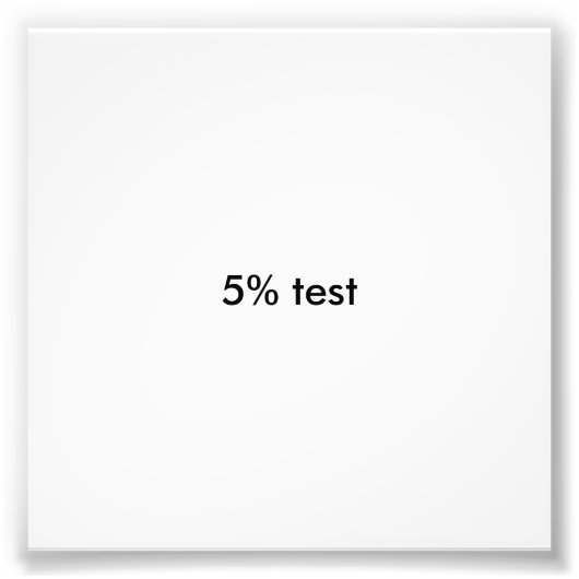 5 %-test foto afdruk (Voorkant)