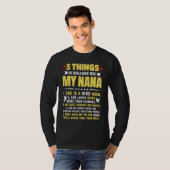 5 Things You Should Know About My Bird Mom Grandma T-shirt (Voorkant volledig)