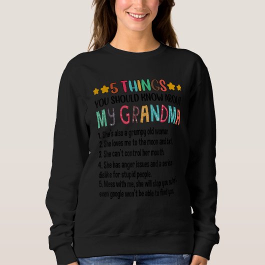 5 Things You Should Know About My Grandma Grumpy O Trui (Voorkant)