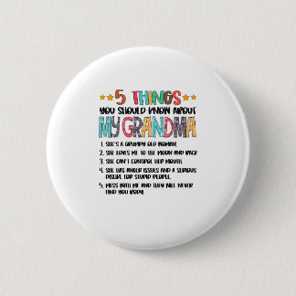 5 Things You Should Know About My Grandma Hallowee Ronde Button 5,7 Cm
