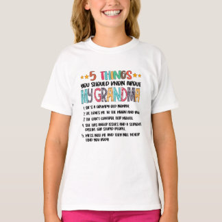5 Things You Should Know About My Grandma Hallowee T-shirt