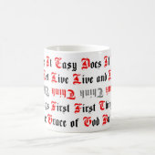 5 Traditionele obriety Slogans Mok (Center)