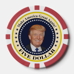 $ 5 Trump Poker Chips