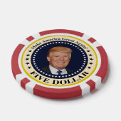 $ 5 Trump Poker Chips (Enkel)
