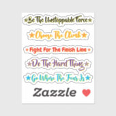 5 Uitdagende Citaten | Motiverend & Inspirerend Sticker (Vel)