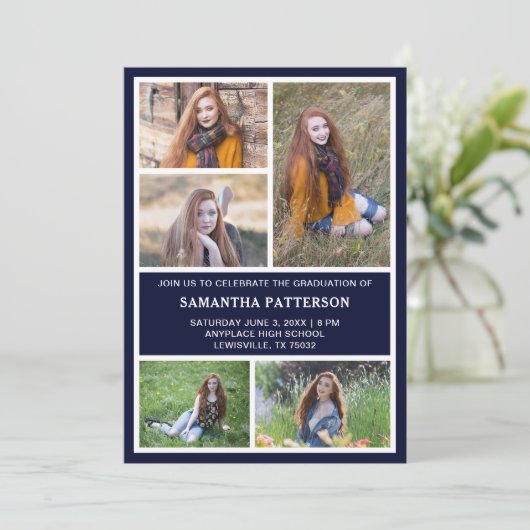 5 Uitnodiging tot fotokolonie Afstuderen (Staand voorkant)