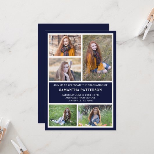 5 Uitnodiging tot fotokolonie Afstuderen (Voorkant / Achterkant in situ)