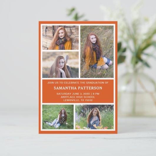 5 Uitnodiging tot fotokolonie Afstuderen (Staand voorkant)