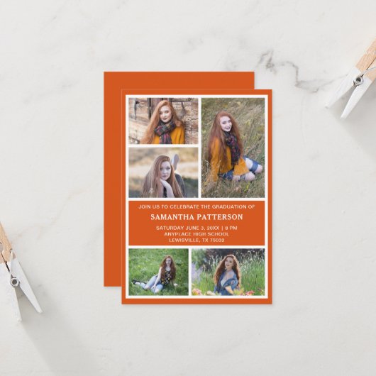 5 Uitnodiging tot fotokolonie Afstuderen (Voorkant / Achterkant in situ)