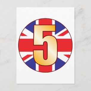 5 UK Gold Briefkaart